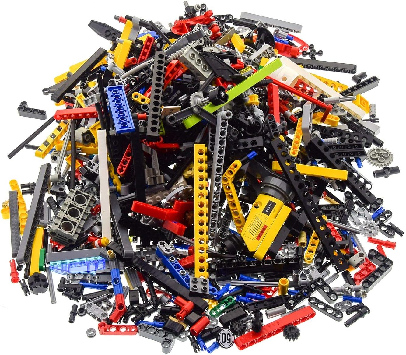 1 kg LEGO Technik approx. 900 Pieces Pins Hole Bars Lift Arms Wheels etc. Kiloware Technic